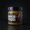 Rocky Spoon Bonos Sforcos Mizerija pagardas stiklainyje ant tamsaus fono / Rocky Spoon Bona Sforza mizeria condiment jar on dark background premium product photo