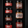 Rocky Spoon dovanų dėžutė su 8 rankų darbo padažais ir čatniais / Rocky Spoon gift box with 8 handcrafted sauces and chutneys