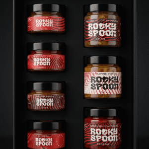Rocky Spoon dovanų dėžutė su 8 rankų darbo padažais ir čatniais / Rocky Spoon gift box with 8 handcrafted sauces and chutneys