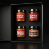 Rocky Spoon dovanų dėžutė su 8 rankų darbo padažais ir čatniais / Rocky Spoon gift box with 4 handcrafted sauces and chutneys