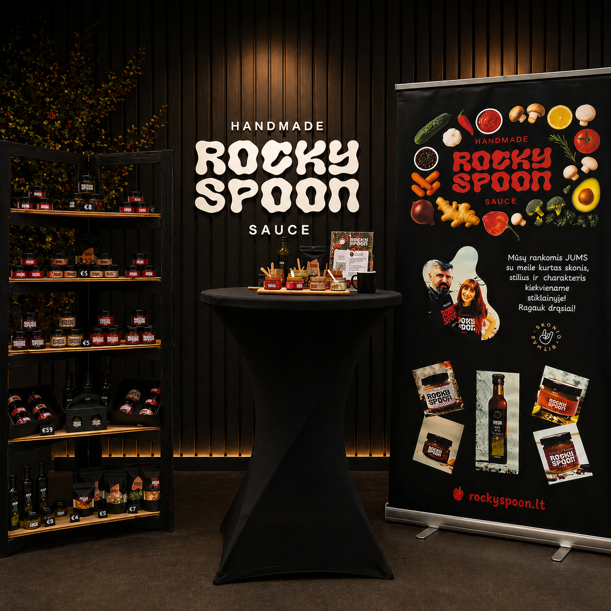 Rocky Spoon dovanų dėžutė su 8 rankų darbo padažais ir čatniais / Rocky Spoon gift box with 4 handcrafted sauces and chutneys